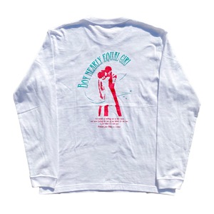 Dirty.d L/S tee（White）