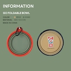 【puppygallery公式】 Go foldable bowl