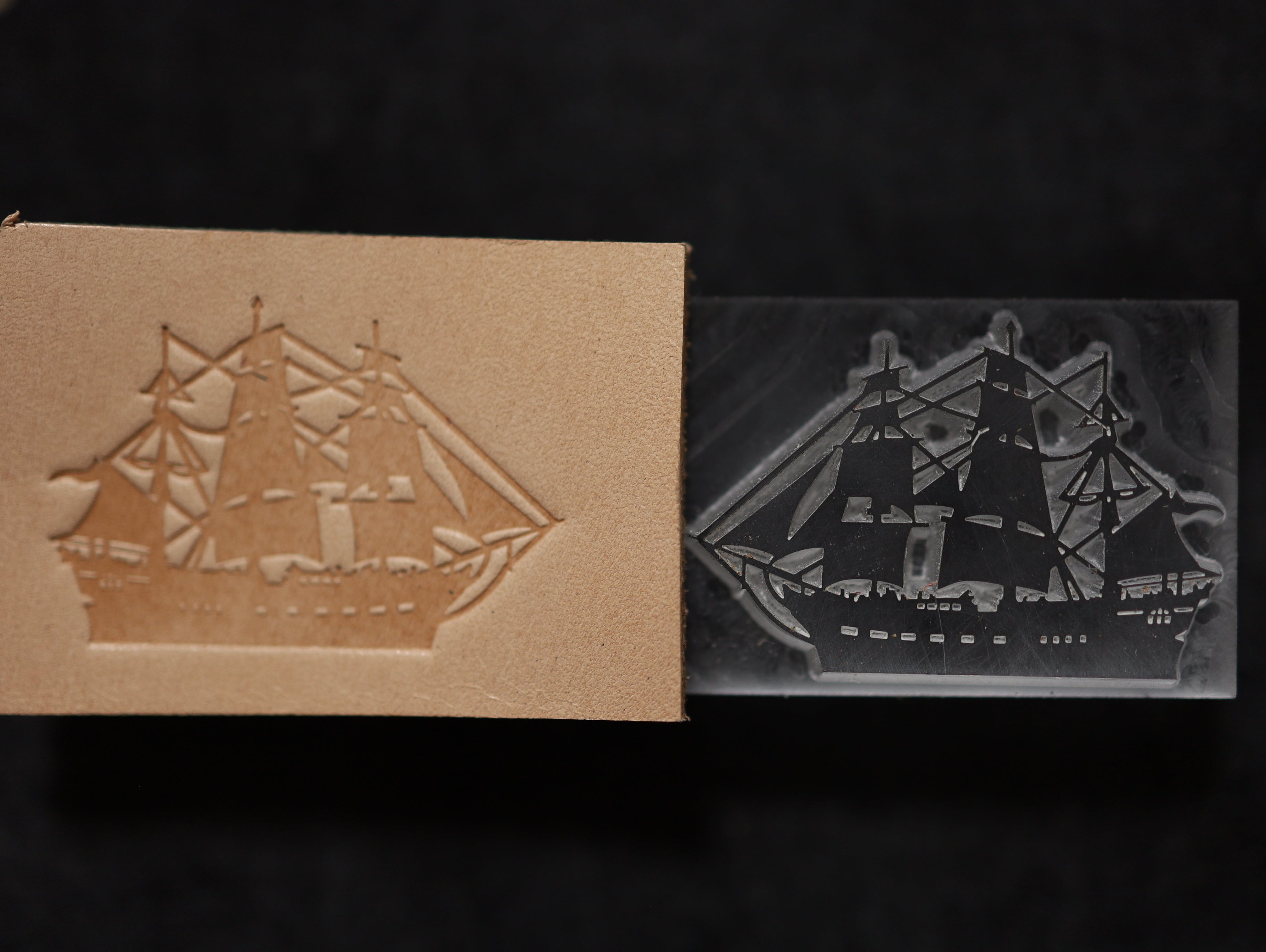 【アクリル刻印】船　レザークラフト用