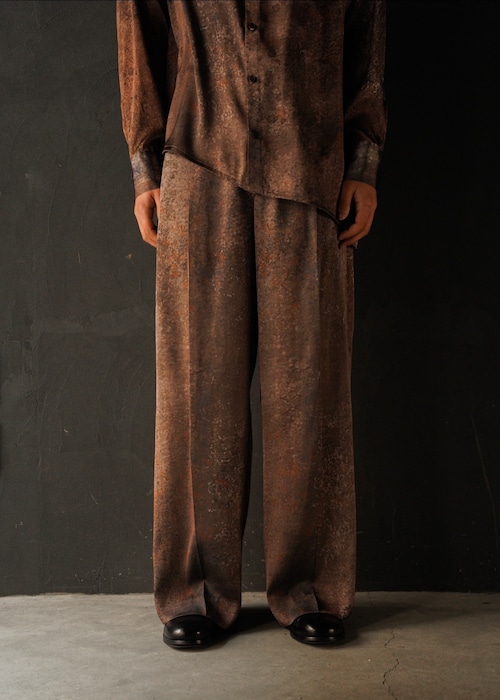 SASAKI SATORU 26SS single tuck wide trousers / Brown