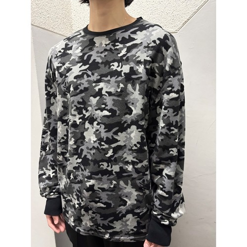 00's ralph lauren 迷彩サーマルシャツ