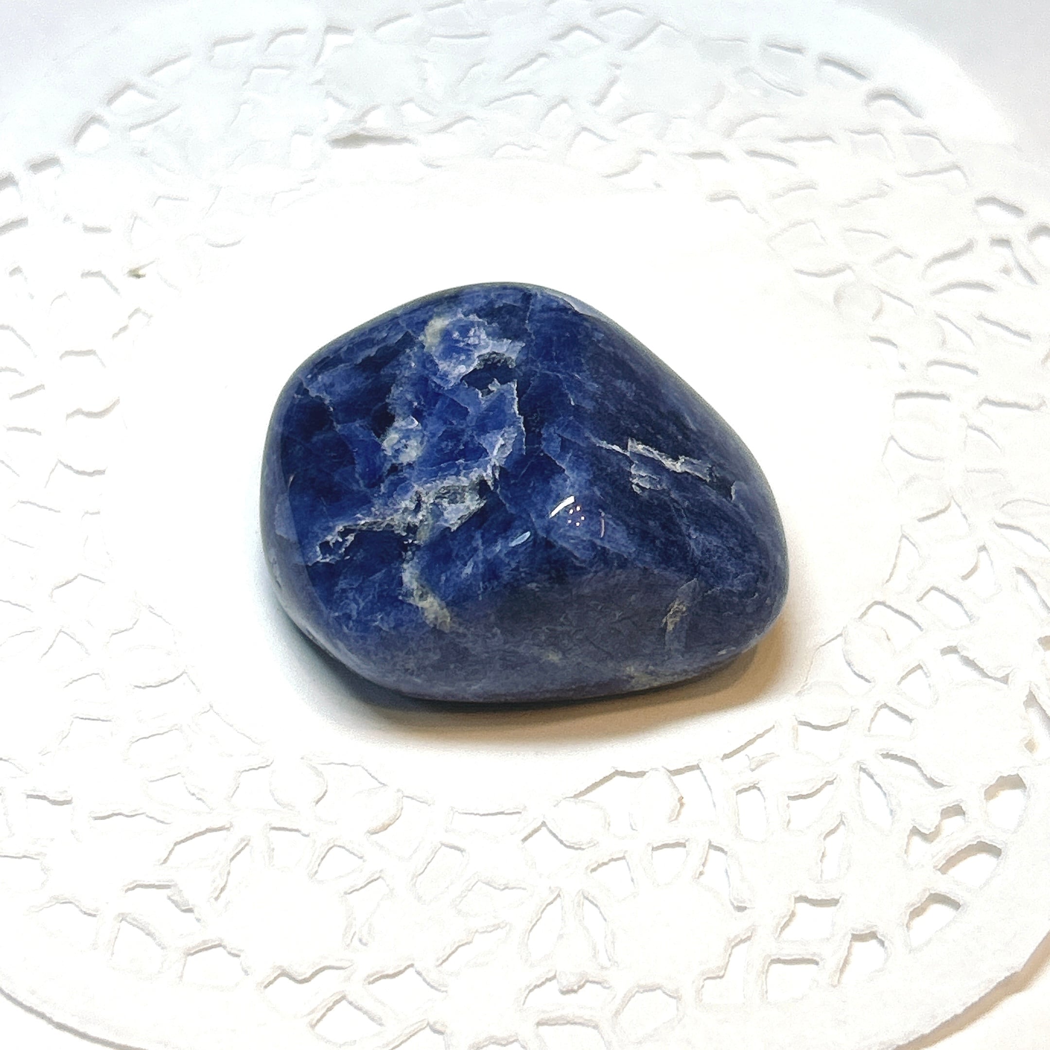 18040】ソーダライト タンブル ペブル Sodalite 天然石 磨き石 鉱物