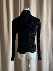 sculptural gathered velours tops-5233-10