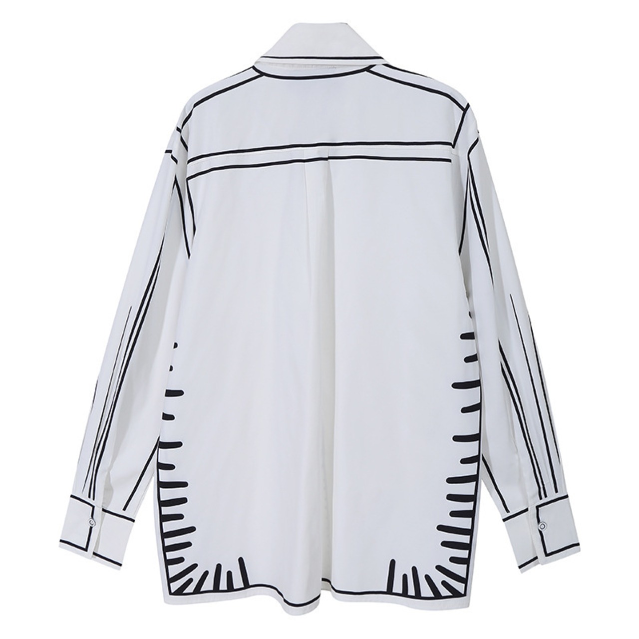 【UNISEX】 Simple Graphic Shirt -Long Sleeve- / ユニセックス シンプル グラフィック シャツ