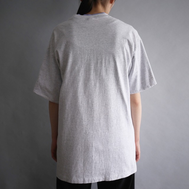 "狼" front print h/s linger tee