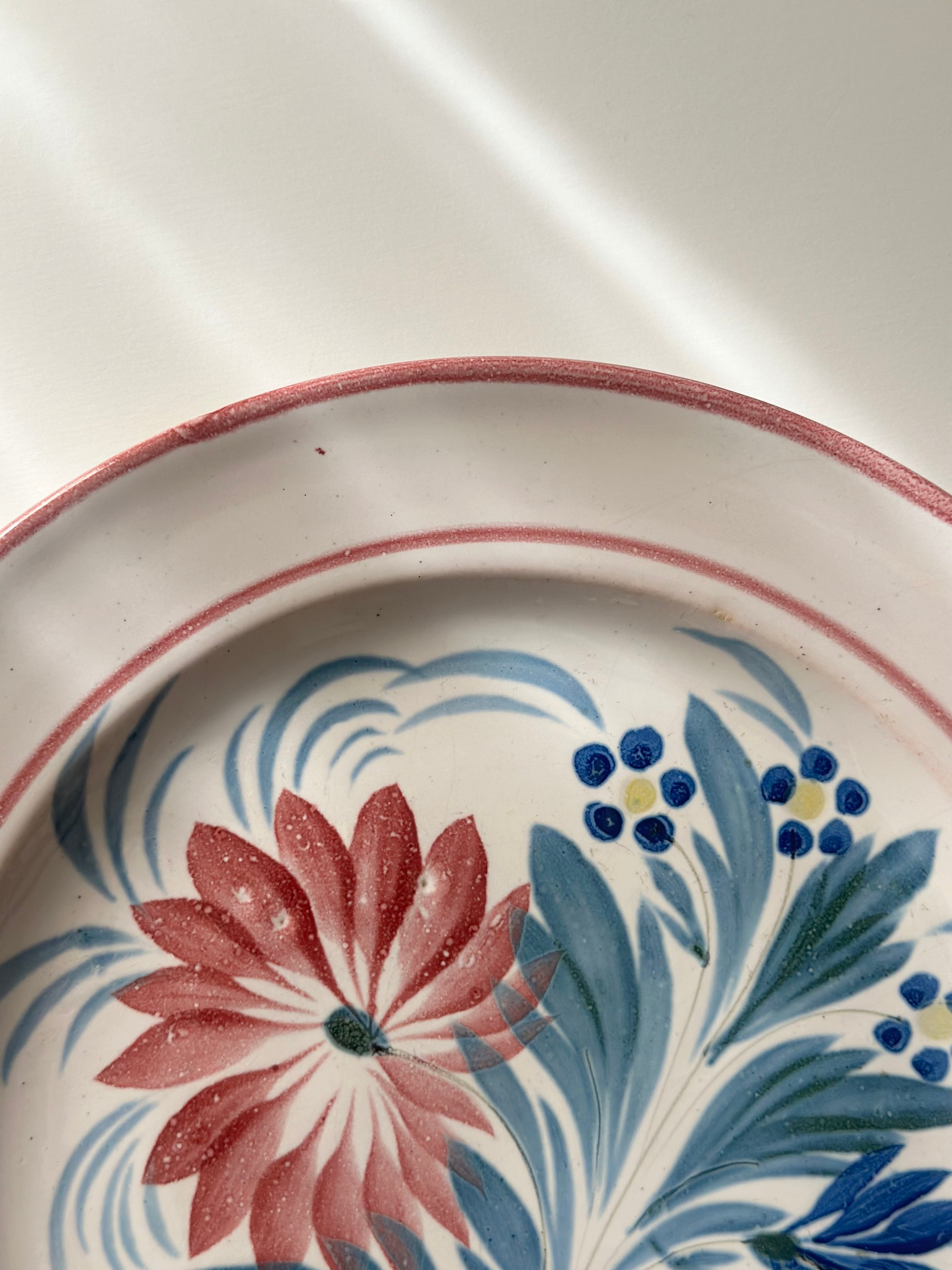 french vintage plate / 花柄のヴィンテージプレート | VIRON antique