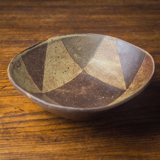 色土貼付 鉢（ボウル） ／川名萌子