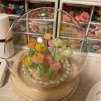 【木製 インテリア ディスプレイラック】無垢材 円形 丸型ディスプレイ ボックス ぬいぐるみ フィギュア 推し活 グッズ 収納 防塵 北欧テイスト おしゃれ シンプル キッチン 寝室 玄関 リビング