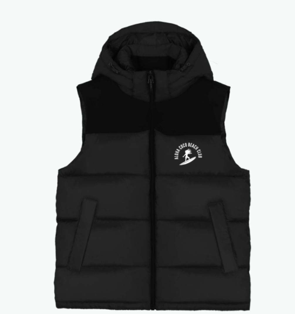 ALOHACOCOフード付き ハーフダウン(ブラック)