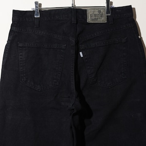 極美品 34×32 USA 96年 Loose Silvertab Levi’s ブラックデニムパンツ リーバイス シルバータブ