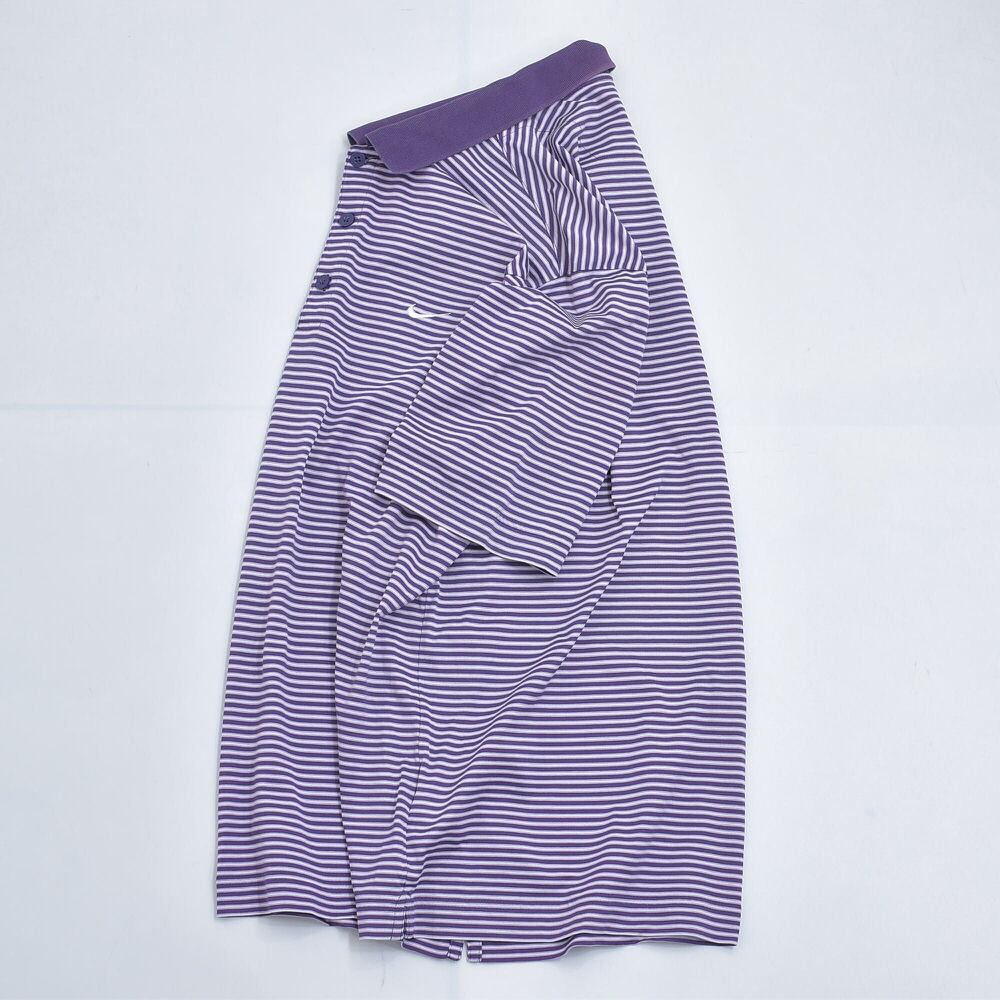 00s NIKE GOLF ナイキゴルフ ロゴ刺繍 ボーダー ポロシャツ 半袖