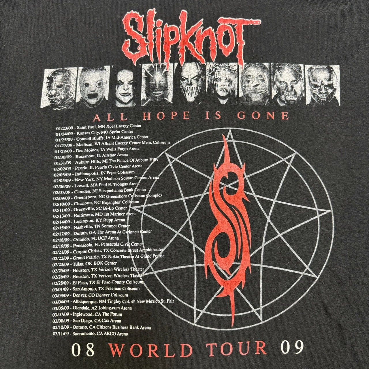 00s 00年代 Slipknot スリップノット ヴィンテージTシャツ バンドT