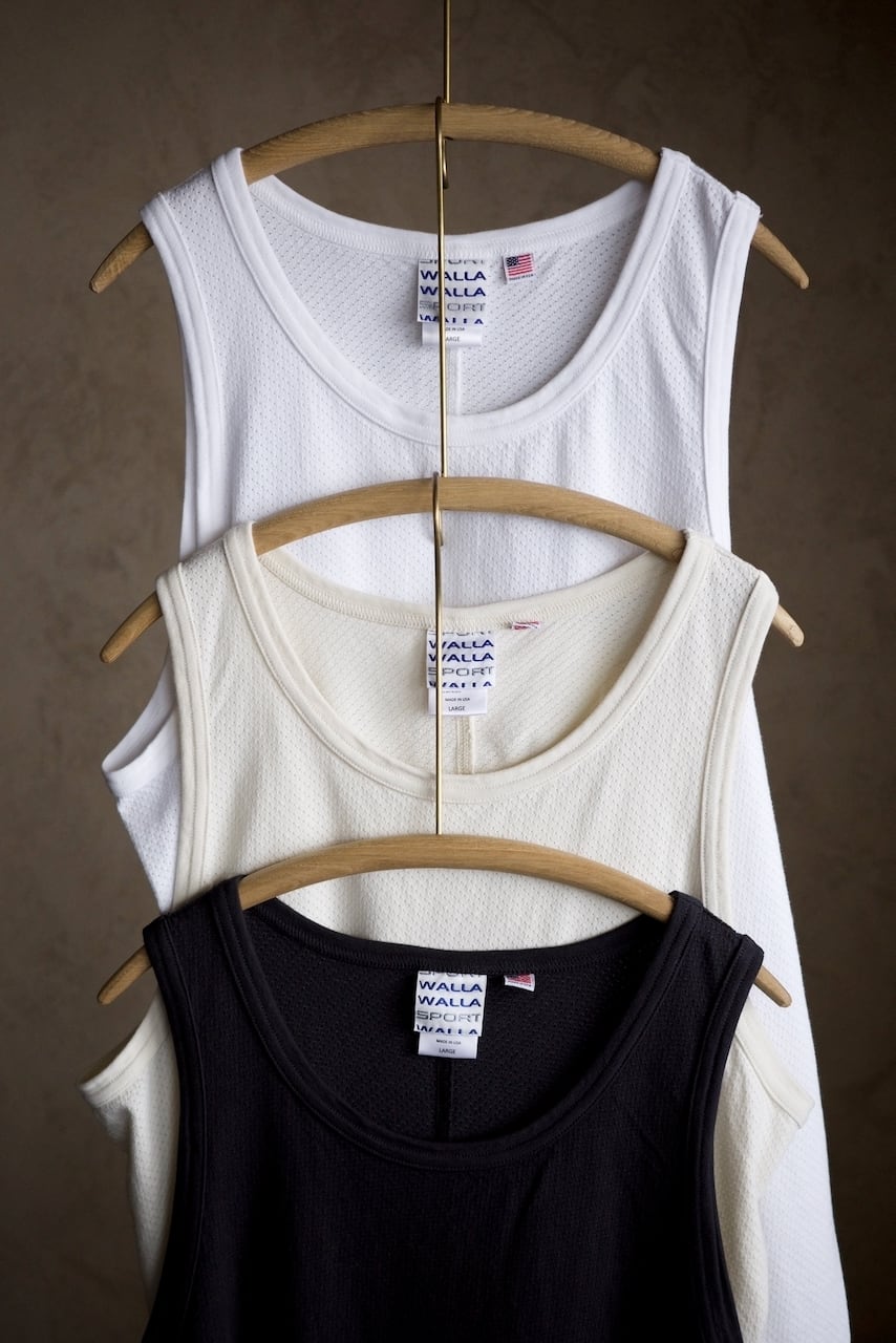 WALLA WALLA SPORT / U.S. MADE BIRDSEYE MESH TANK TOP | iremono
