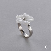 翡翠のお花リング SV flower A貨翡翠 jd_rg1838