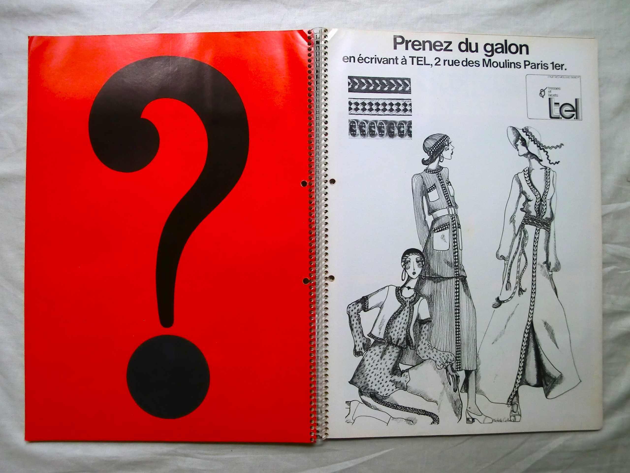 1970年 ルネ・グリュオー 表紙 ファッションイラスト International