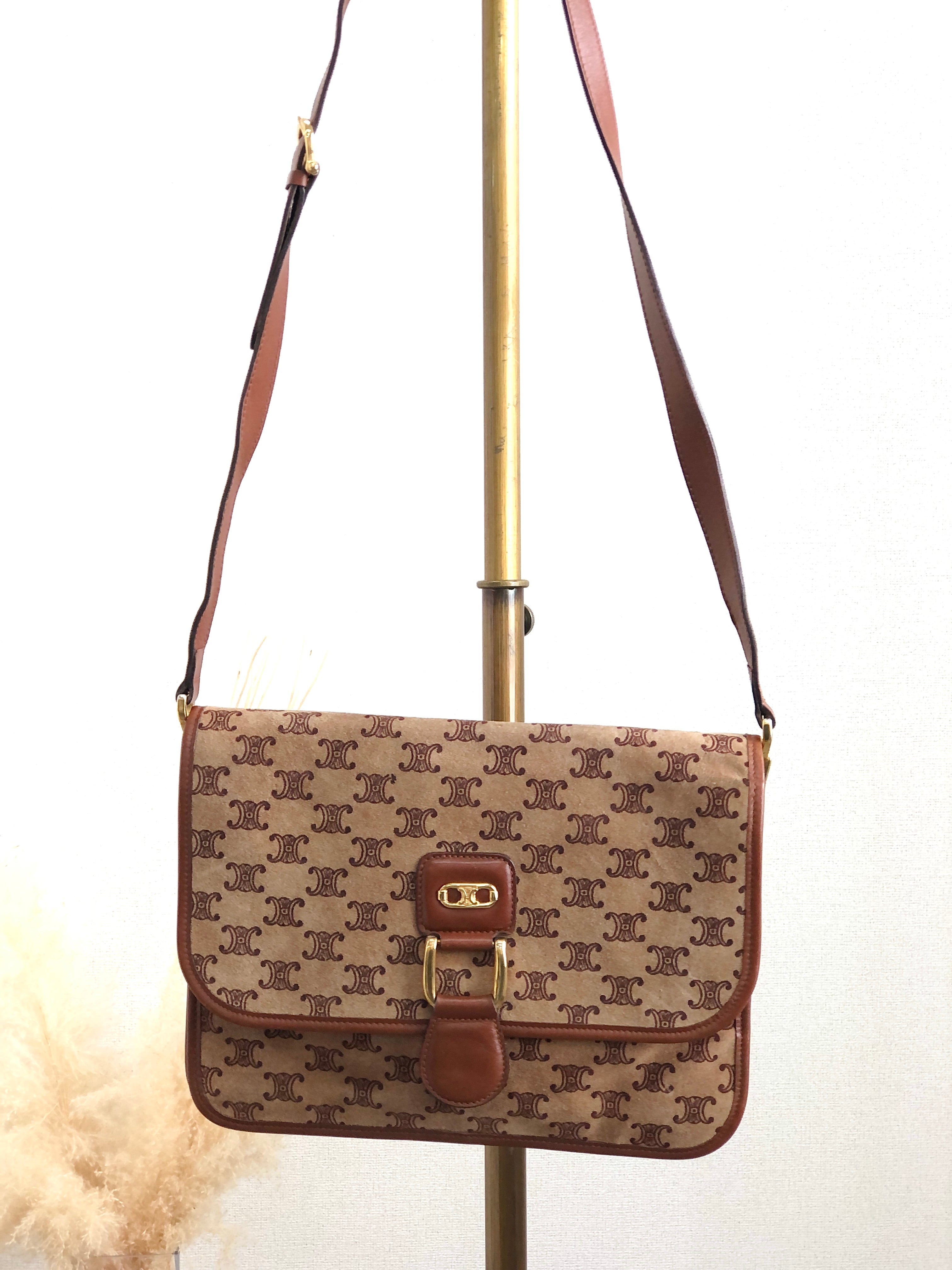 希少✨セリーヌオールドセリーヌショルダーバッグマカダムスエードレザー