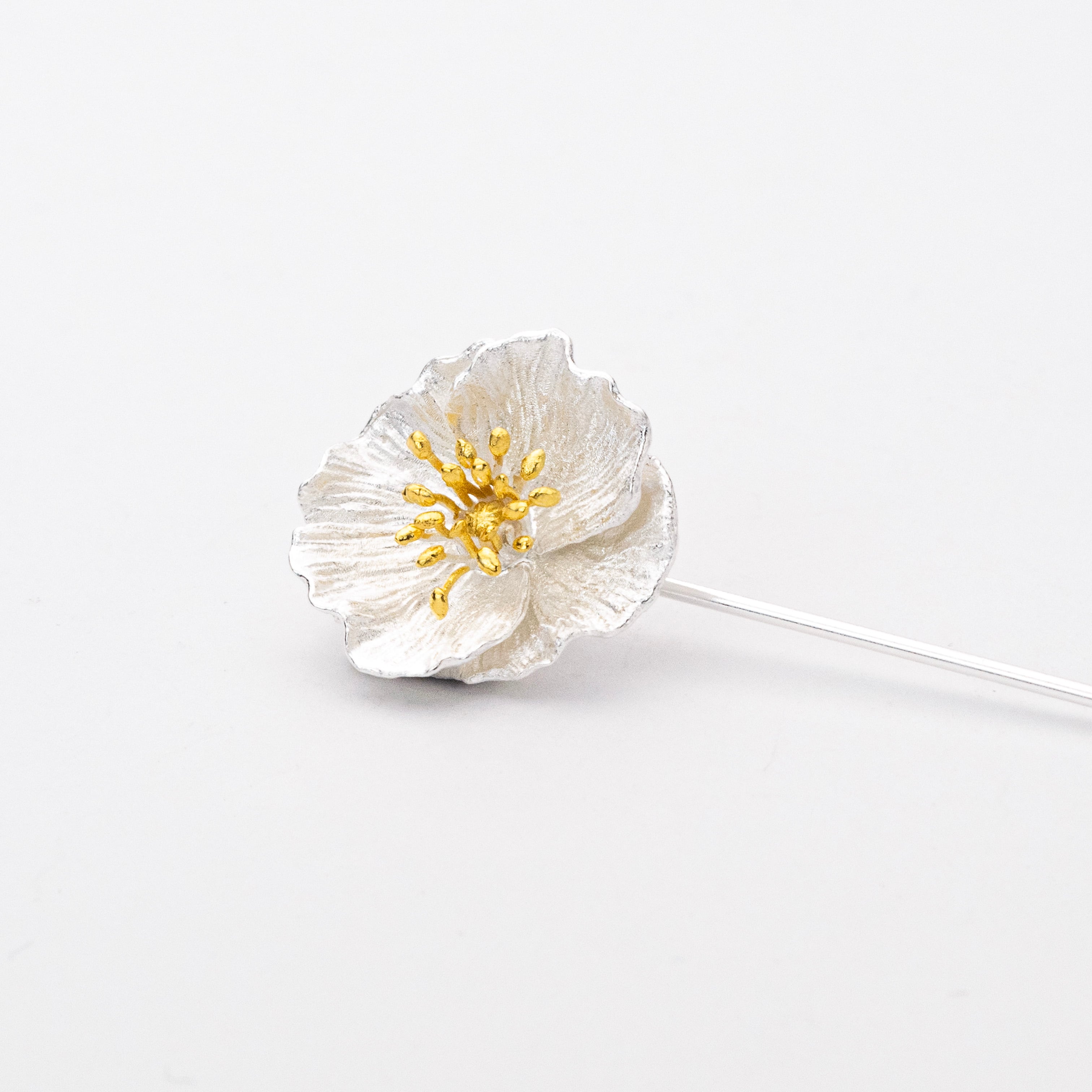 K18YGP〕咲くポピー ブローチ | HENUN