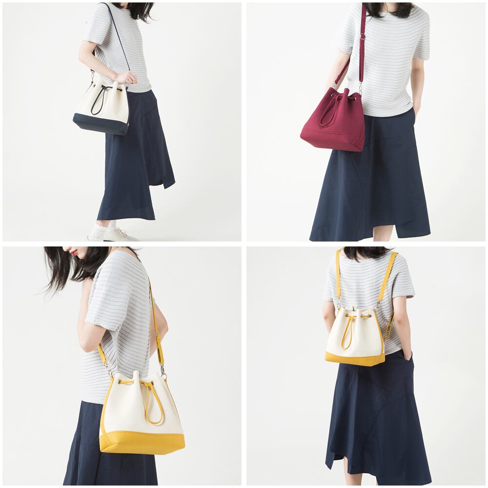 bucket キナリ 帆布 ショルダーバッグ bucket キナリ 帆布 ショルダーバッグ 【公式通販】