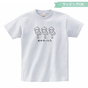 Tシャツ「目が合ったな」★ハシビロコウ【アッシュ】