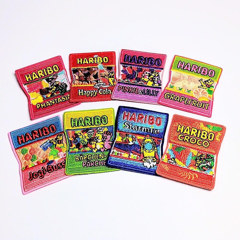 送料無料! ★刺繍アイロンワッペン★ 【 HARIBO(ハリボー)】Jogi Bussi〚アメリカン雑貨 アメトイ〛