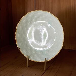 渕鉄市松なます皿 / 山口利枝 陶展「露草」