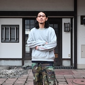 KUON / GANKO別注 Sashiko Sweatshirt style3