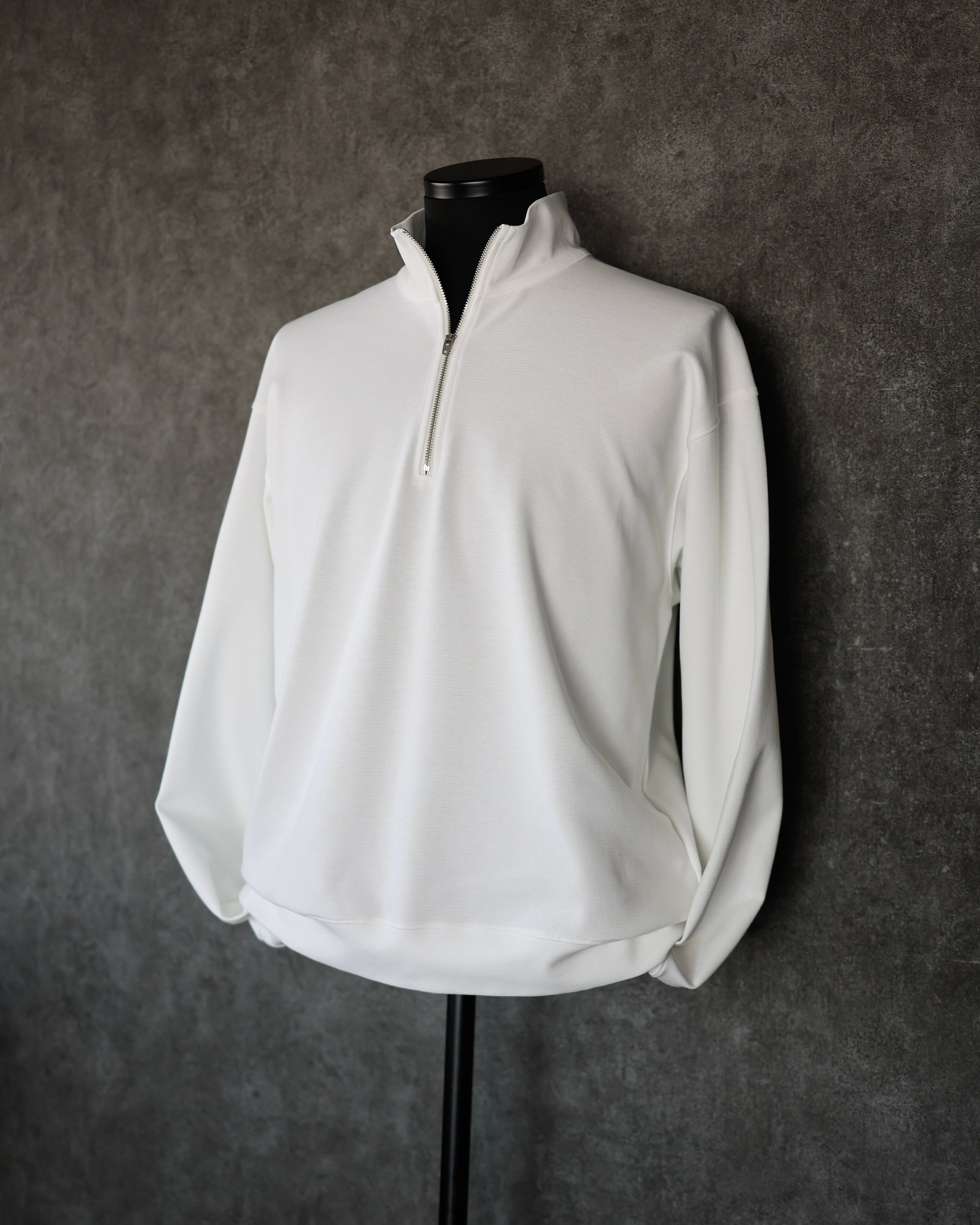 KV-541】【最高級『極』ミラノリブ】Premium Over Half-zip Sleeve