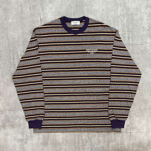 BENJAMIN AUTHENTIC CLUB Original 80s Multi Border L/S Tee