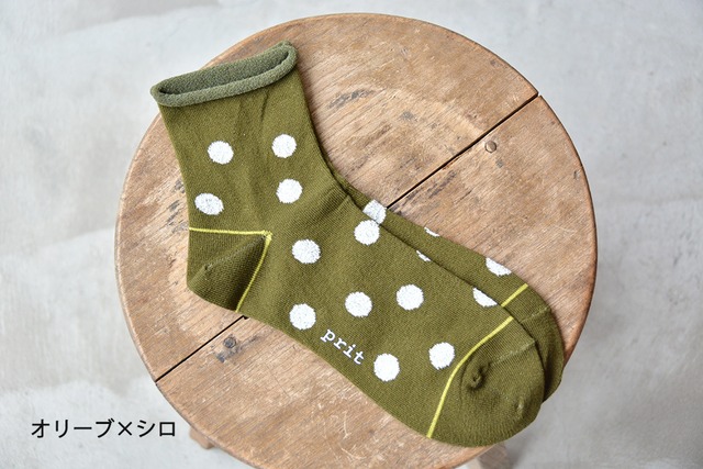プリット prit ドットラインソックス(P02061)全3色