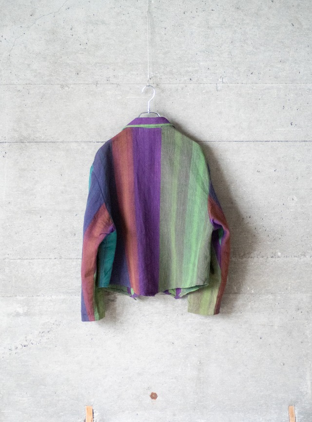 "SKORPI" 1980s Multi stripe jacket