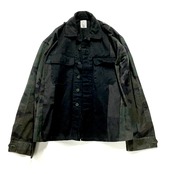 【Lsize】 REMAKE BLACK MILITARY SHIRTS ブラックミリタリーシャツ【Shirts54】
