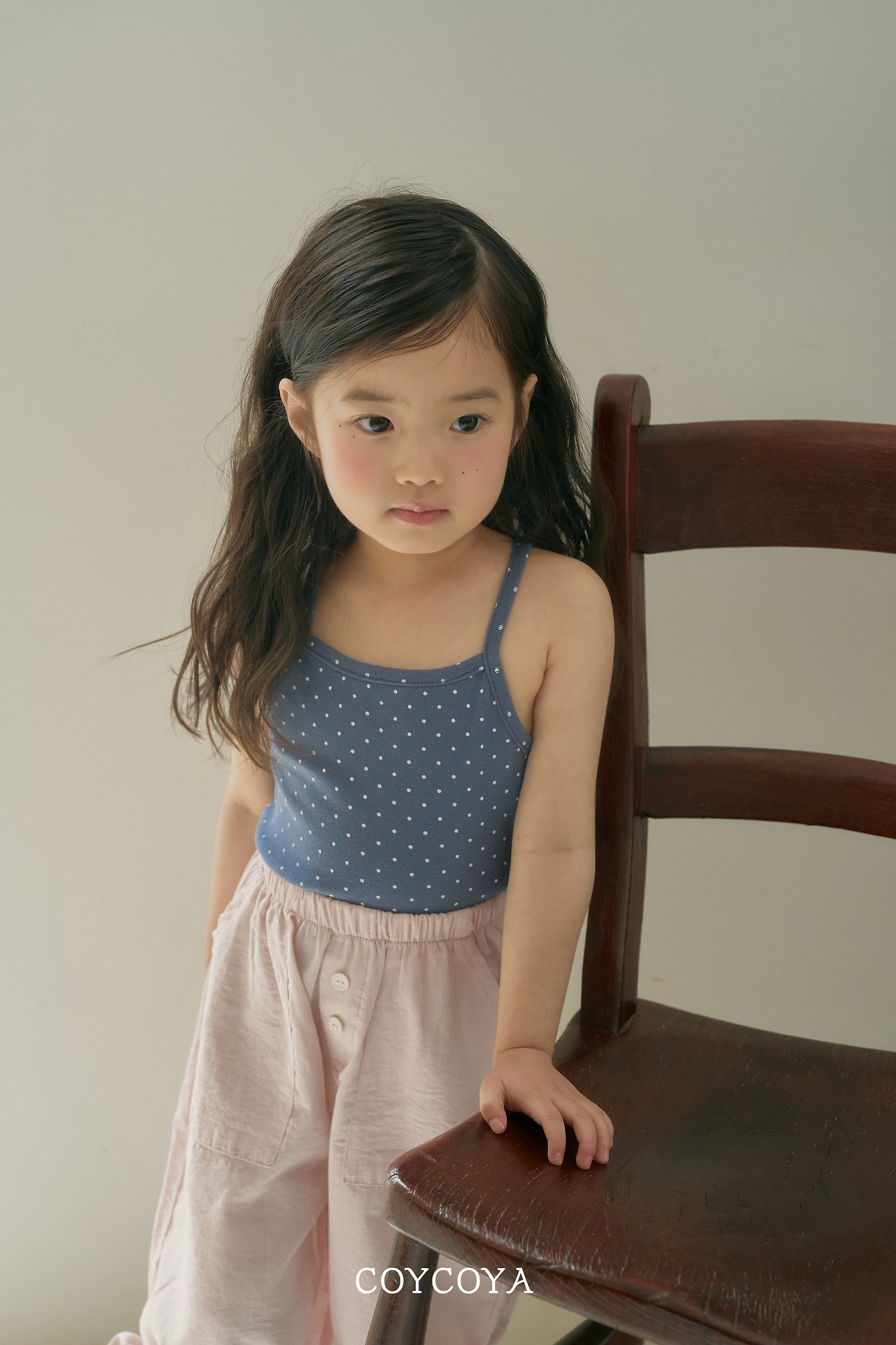 [COYCOYA] Dotted Strap Sleeveless / [코이코야] 도트끈나시
