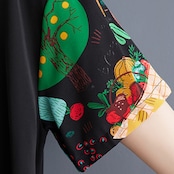 アーティスティックプリント シャツワンピース 30028