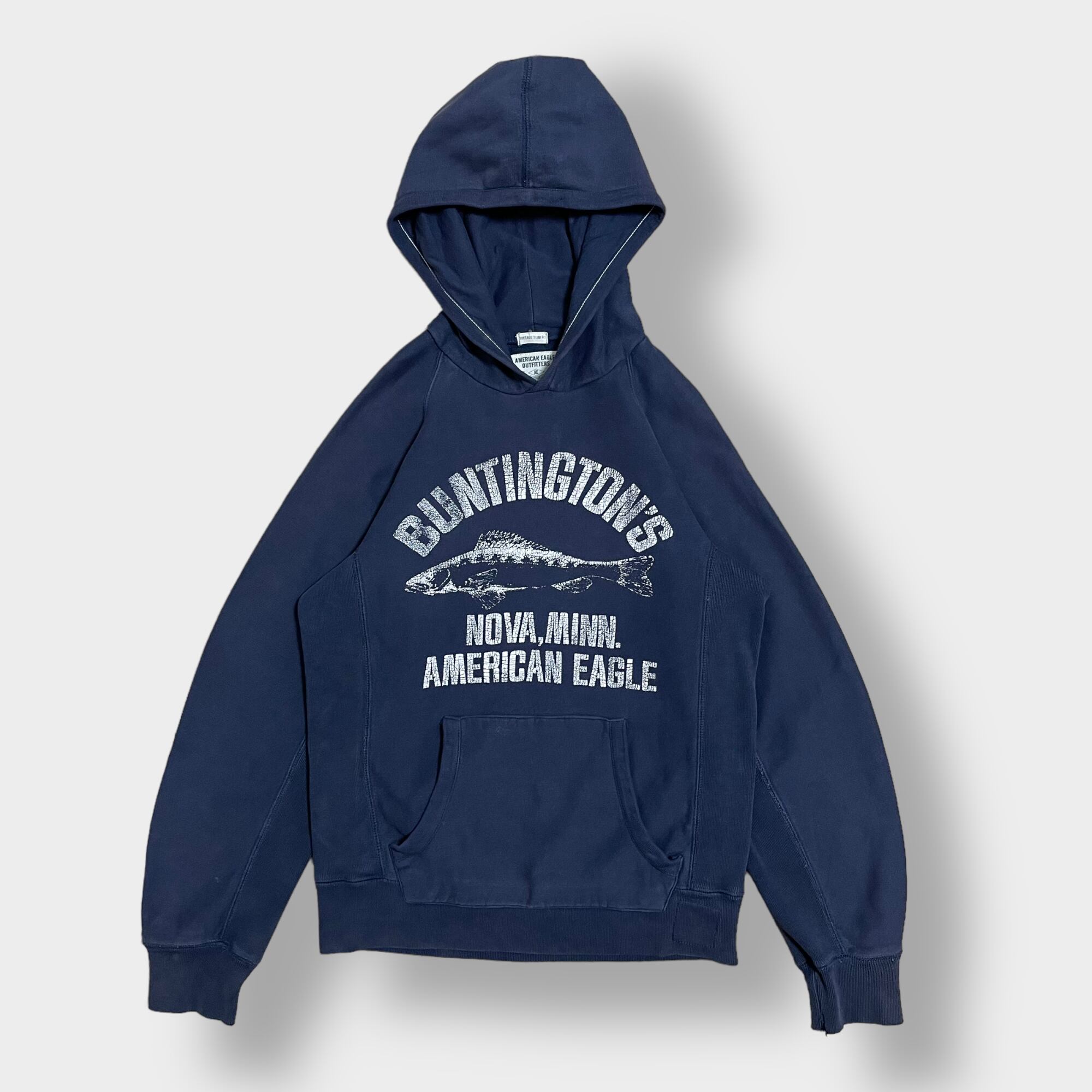 American Eagle Outfitters アーチロゴ ヴィンテージ 加工 パーカー