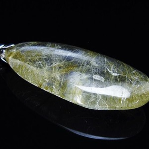 プラチナルチルクォーツ ペンダント 一点物 メール便可 [M便 1/20] 112-13182