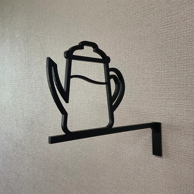 コーヒーカップサイン 中抜きタイプ休憩室