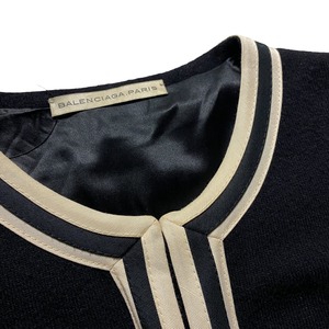 BALENCIAGA cashmere blend knit jacket