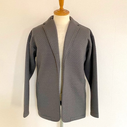 Double Knit Tailored Cardigan　Gray