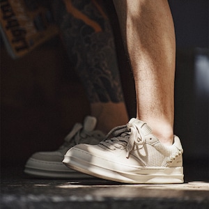 Mesh Breathable White Sneakers / メッシュ ブリーザブル ホワイト スニーカー