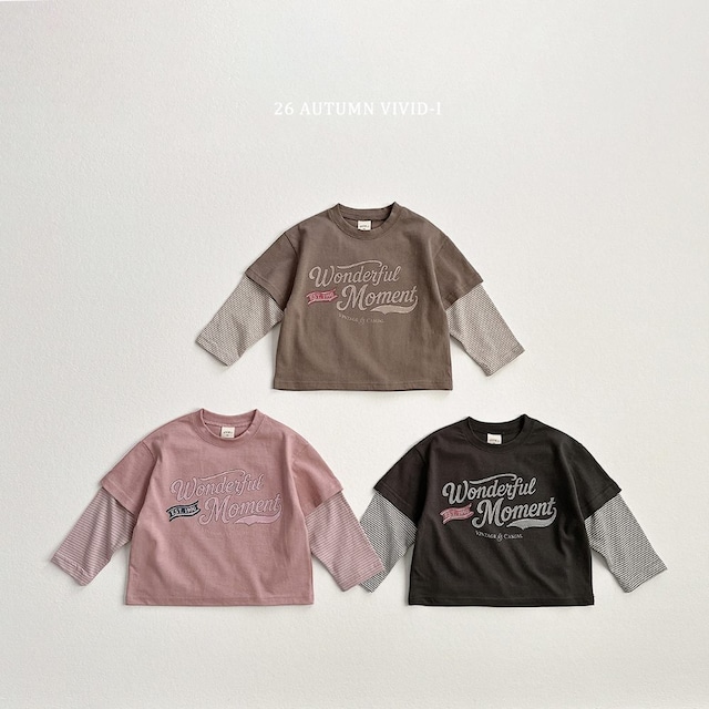 【取寄/韓国直送】VIVID-I ワンダフルTシャツ｜秋服｜韓国子供服｜26/AT
