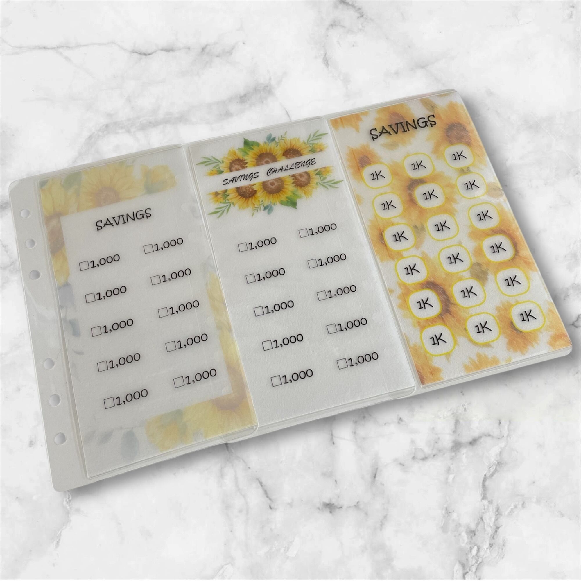 ひまわりSavings リフィル貯金 バインダー貯金 | TREADY MAKER