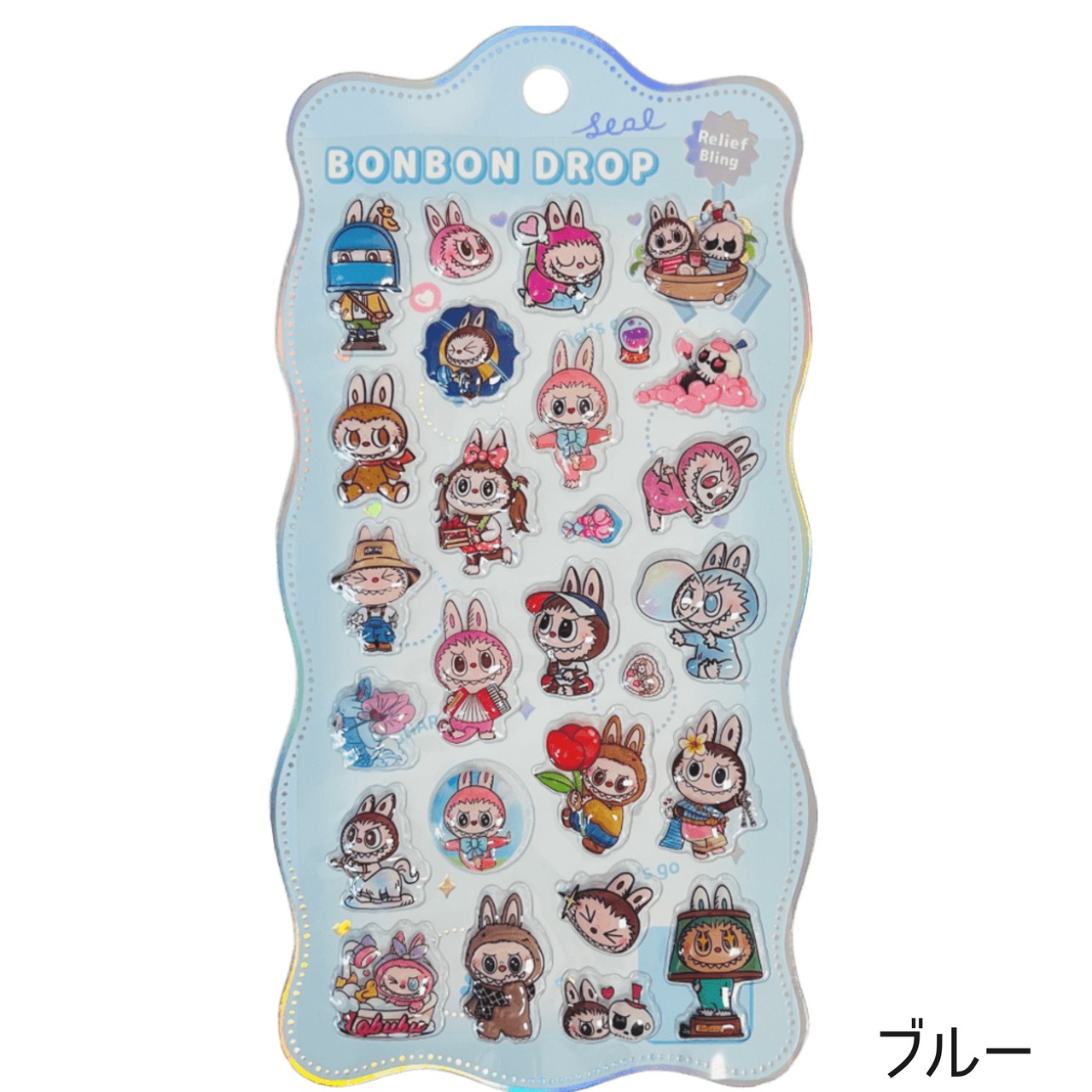 ラブブ ボンボンドロップ シール (全6種) | 901SHOP - 雑貨や小物の