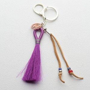 EQUALIZE / Horse Hair Key Ring (purple)