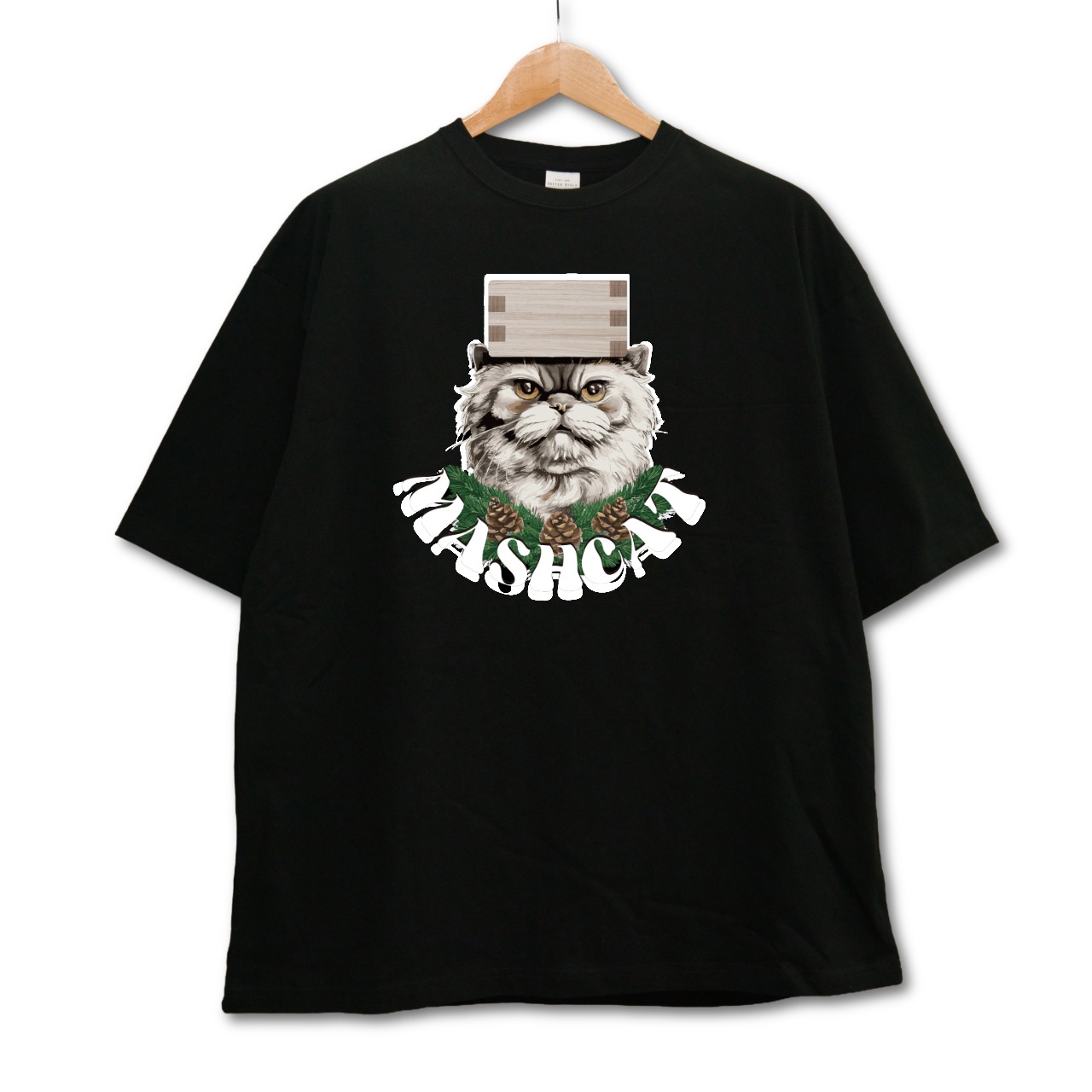 “MASHCAT”Pine【ビッグシルエットTシャツ】