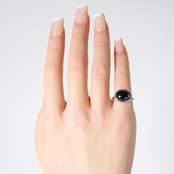 【9号】ブラックオニキス リング(SV)