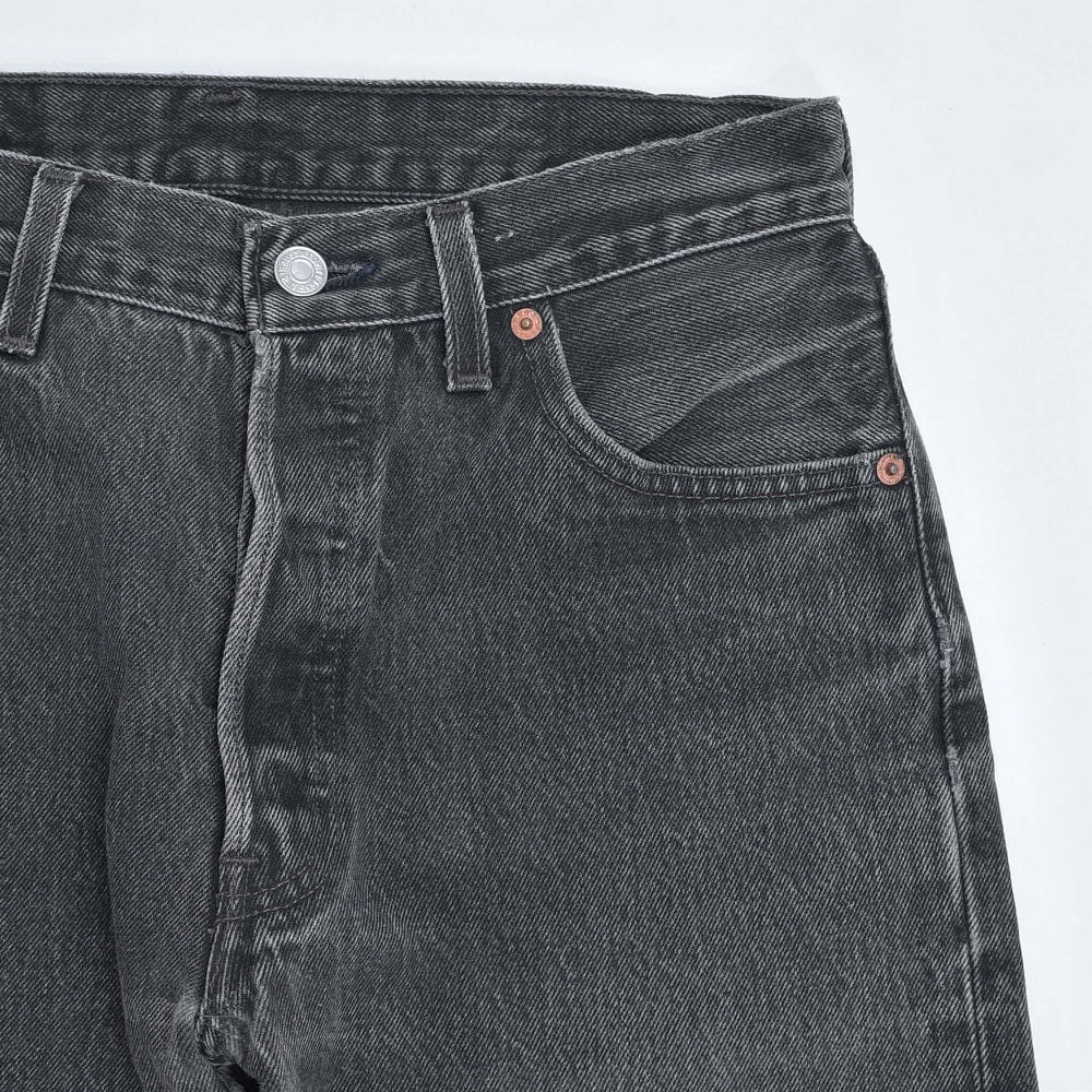 90s USA製 Levi's リーバイス 501-0660 後染め ブラックデニムパンツ