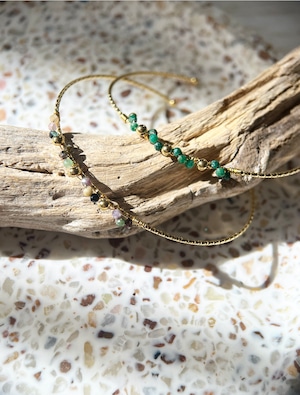 Natural stone nuance bangle ナチュラルストーンニュアンスバングル