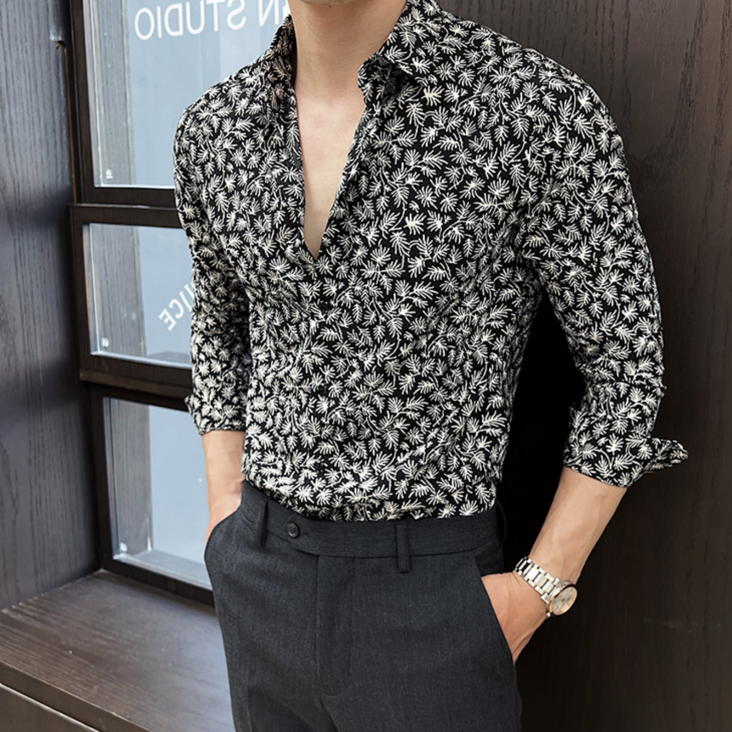 リーフスリムシャツ(2color) M0736