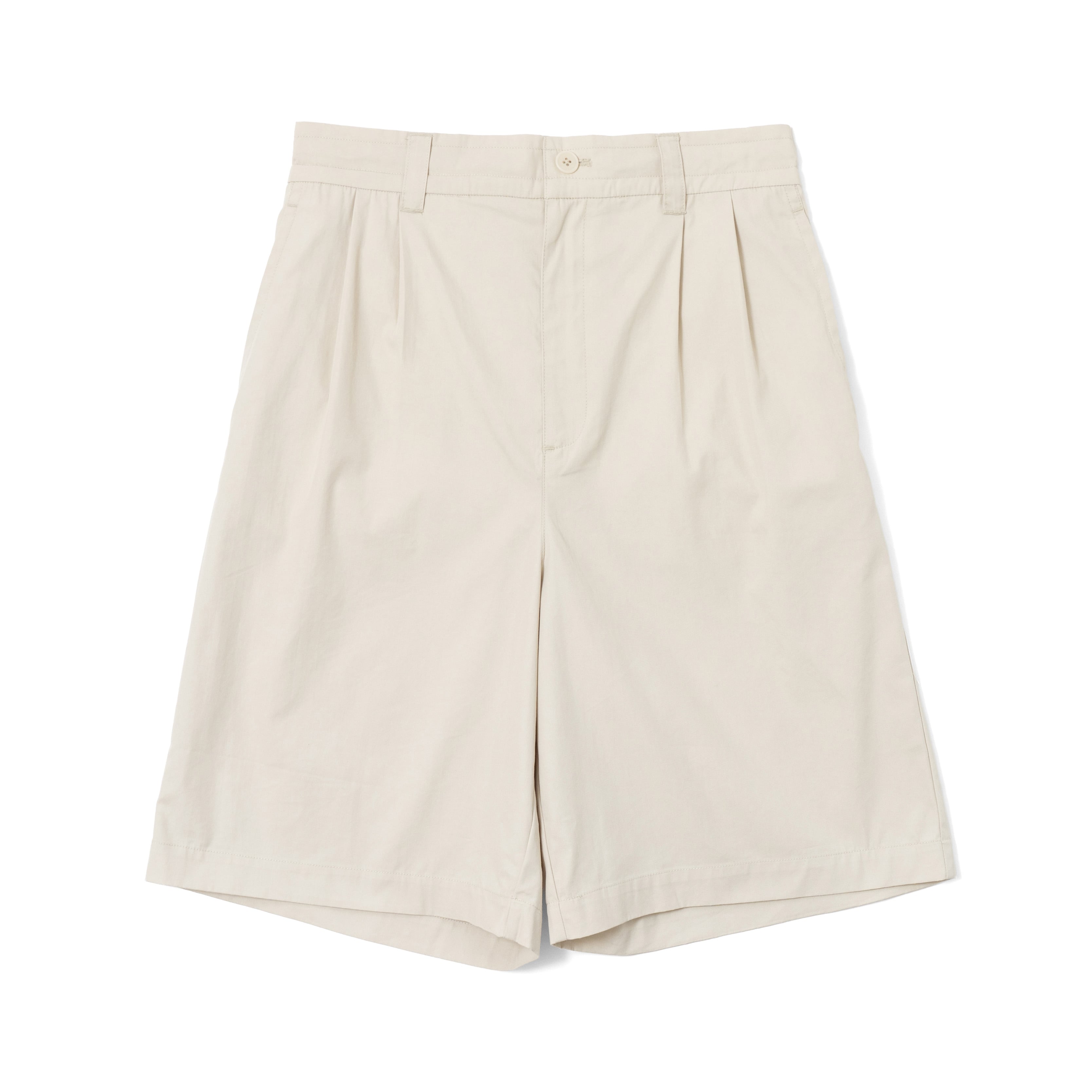 ALLDAY 2TUCK CHINO SHORTS IVORY
