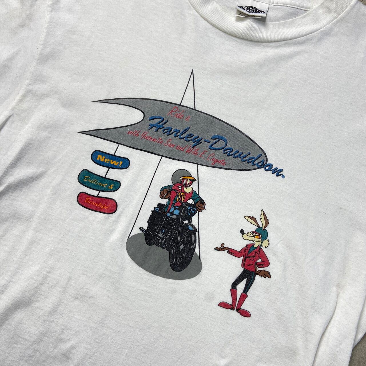 90年代 USA製 Harley-Davidson LOONEY TUNES キャラクタープリントT